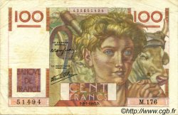 100 Francs JEUNE PAYSAN FRANCIA  1947 F.28.13 MBC
