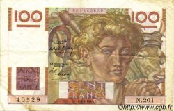 100 Francs JEUNE PAYSAN FRANCE  1947 F.28.14 VF+
