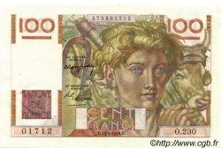 100 Francs JEUNE PAYSAN FRANCE  1948 F.28.17