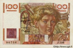 100 Francs JEUNE PAYSAN FRANCIA  1949 F.28.22 MBC a EBC