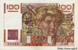 100 Francs JEUNE PAYSAN FRANCIA  1949 F.28.24 EBC