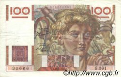 100 Francs JEUNE PAYSAN FRANCE  1950 F.28.26 VF