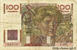100 Francs JEUNE PAYSAN FRANKREICH  1950 F.28.26 S