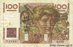100 Francs JEUNE PAYSAN FRANKREICH  1950 F.28.27 fSS