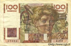 100 Francs JEUNE PAYSAN FRANCE  1950 F.28.27 VF