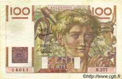 100 Francs JEUNE PAYSAN FRANCIA  1950 F.28.28 BB