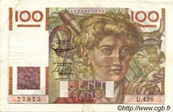 100 Francs JEUNE PAYSAN FRANCIA  1952 F.28.31 MBC
