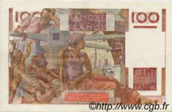 100 Francs JEUNE PAYSAN FRANCE  1952 F.28.31 XF+