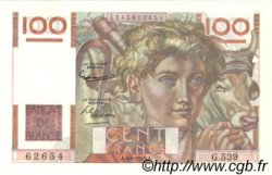 100 Francs JEUNE PAYSAN FRANCIA  1953 F.28.37 AU
