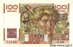 100 Francs JEUNE PAYSAN FRANCIA  1954 F.28.43 EBC+