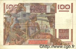 100 Francs JEUNE PAYSAN filigrane inversé FRANCIA  1953 F.28bis.02 MBC+