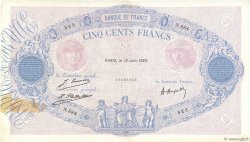 500 Francs BLEU ET ROSE FRANCE  1923 F.30.27