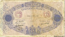 500 Francs BLEU ET ROSE FRANCIA  1927 F.30.30 B