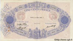 500 Francs BLEU ET ROSE FRANCE  1933 F.30.36 VF