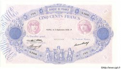 500 Francs BLEU ET ROSE FRANCE  1936 F.30.37 VF+