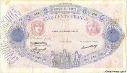 500 Francs BLEU ET ROSE FRANCE  1936 F.30.37 F