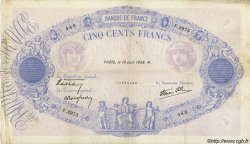 500 Francs BLEU ET ROSE modifié FRANCE  1938 F.31.16 F+