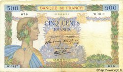 500 Francs LA PAIX FRANKREICH  1941 F.32.23 S