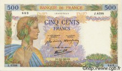 500 Francs LA PAIX FRANCIA  1942 F.32.39 SPL