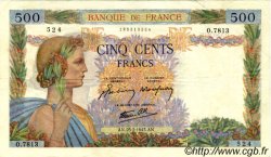500 Francs LA PAIX FRANCIA  1943 F.32.45
