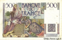 500 Francs CHATEAUBRIAND FRANKREICH  1945 F.34.02 fVZ