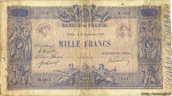 1000 Francs BLEU ET ROSE FRANKREICH  1919 F.36.34 SGE