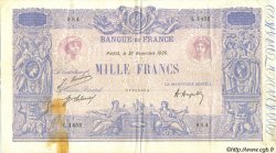 1000 Francs BLEU ET ROSE FRANCE  1920 F.36.36 VF+