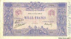 1000 Francs BLEU ET ROSE FRANCE  1926 F.36.42 VF - XF
