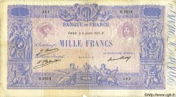 1000 Francs BLEU ET ROSE FRANCE  1926 F.36.43 F-