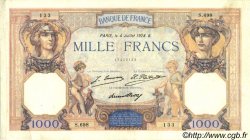 1000 Francs CÉRÈS ET MERCURE FRANKREICH  1928 F.37.02 S to SS
