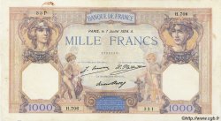 1000 Francs CÉRÈS ET MERCURE FRANCE  1928 F.37.02 F - VF