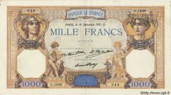 1000 Francs CÉRÈS ET MERCURE FRANCIA  1931 F.37.06 MBC