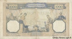 1000 Francs CÉRÈS ET MERCURE FRANCIA  1937 F.37.10 q.BB