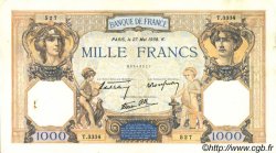 1000 Francs CÉRÈS ET MERCURE type modifié FRANCIA  1938 F.38.16 MBC
