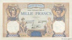 1000 Francs CÉRÈS ET MERCURE type modifié FRANCE  1939 F.38.33 AU-