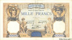 1000 Francs CÉRÈS ET MERCURE type modifié FRANCE  1939 F.38.34 VF
