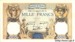 1000 Francs CÉRÈS ET MERCURE type modifié FRANCIA  1939 F.38.37 SPL