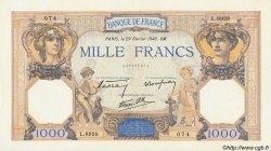 1000 Francs CÉRÈS ET MERCURE type modifié FRANCIA  1940 F.38.43 AU