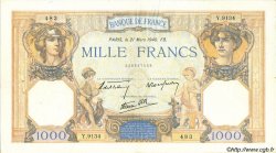 1000 Francs CÉRÈS ET MERCURE type modifié FRANCIA  1940 F.38.44 BB