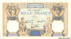 1000 Francs CÉRÈS ET MERCURE type modifié FRANKREICH  1940 F.38.48 VZ