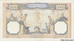 1000 Francs CÉRÈS ET MERCURE type modifié FRANCE  1940 F.38.50 VF+