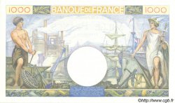 1000 Francs COMMERCE ET INDUSTRIE FRANCIA  1940 F.39.02 FDC
