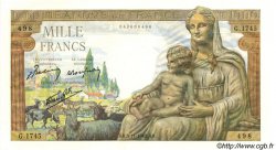 1000 Francs DÉESSE DÉMÉTER FRANCIA  1942 F.40.10 SC