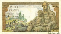 1000 Francs DÉESSE DÉMÉTER FRANCIA  1942 F.40.13 BC+