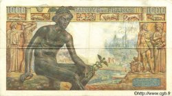 1000 Francs DÉESSE DÉMÉTER FRANCE  1942 F.40.13 VF+