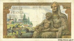 1000 Francs DÉESSE DÉMÉTER FRANCIA  1943 F.40.17 MB