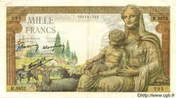 1000 Francs DÉESSE DÉMÉTER FRANKREICH  1943 F.40.18 fVZ
