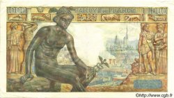1000 Francs DÉESSE DÉMÉTER FRANCE  1943 F.40.18 VF+