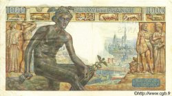 1000 Francs DÉESSE DÉMÉTER FRANKREICH  1943 F.40.20 fVZ