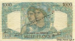 1000 Francs MINERVE ET HERCULE Faux FRANKREICH  1945 F.41.07 fVZ